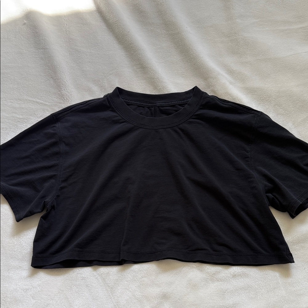 Lululemon All Yours Cropped T-shirt, Pima Cotton